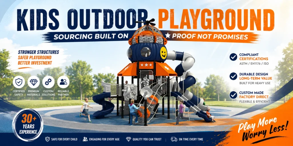 Kids Outdoor Playground Sourcing Built on Proof Not Promises
