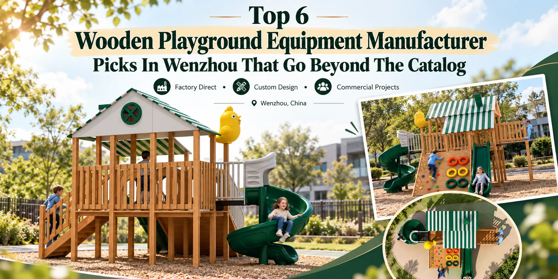 Top 6 Wooden Playground Equipment Manufacturer Picks In Wenzhou That Go Beyond The Catalog
